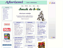 Tablet Screenshot of aforizmi.org
